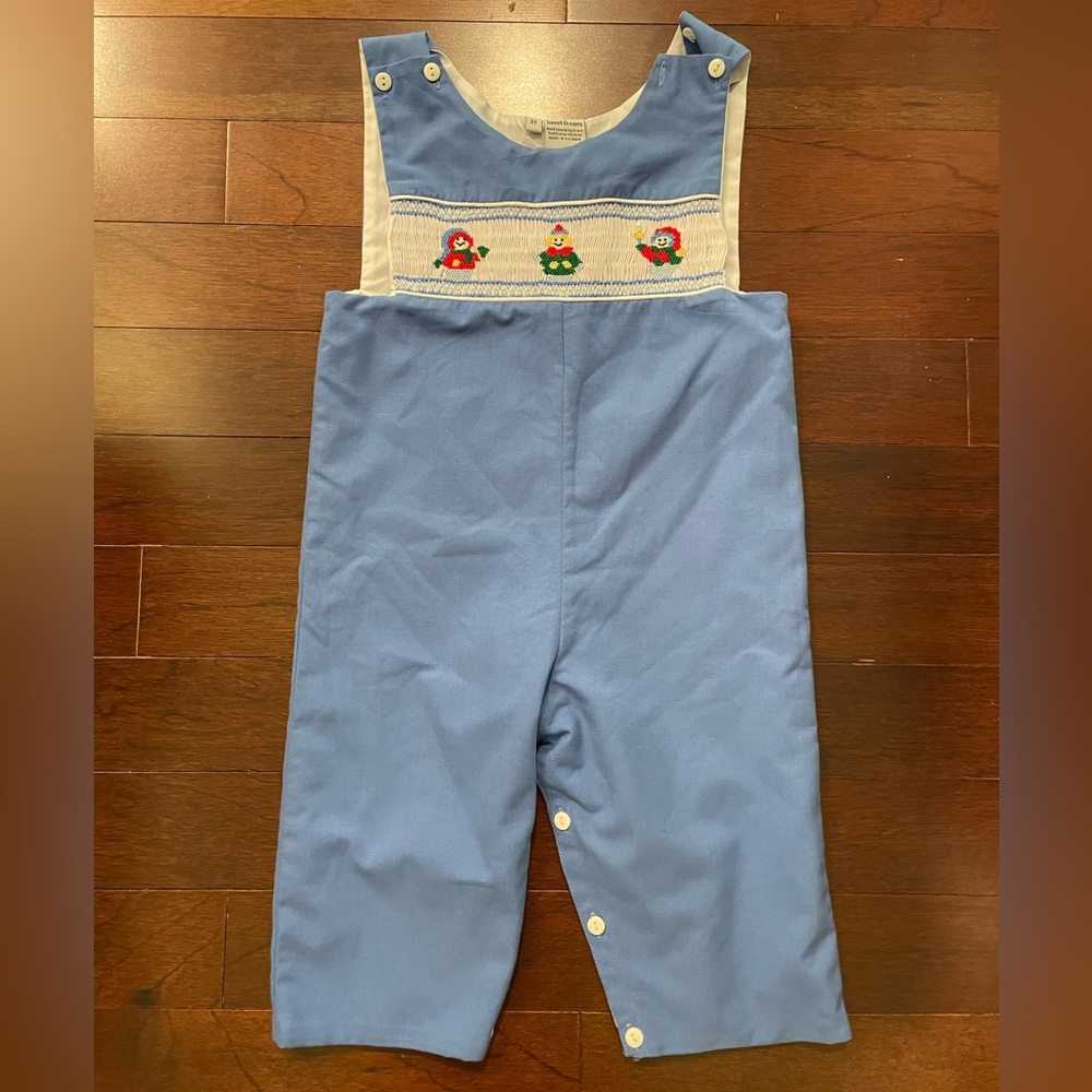 3T Smocked Christmas Longall